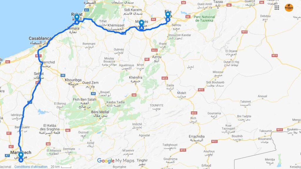 Città Imperiali mappa